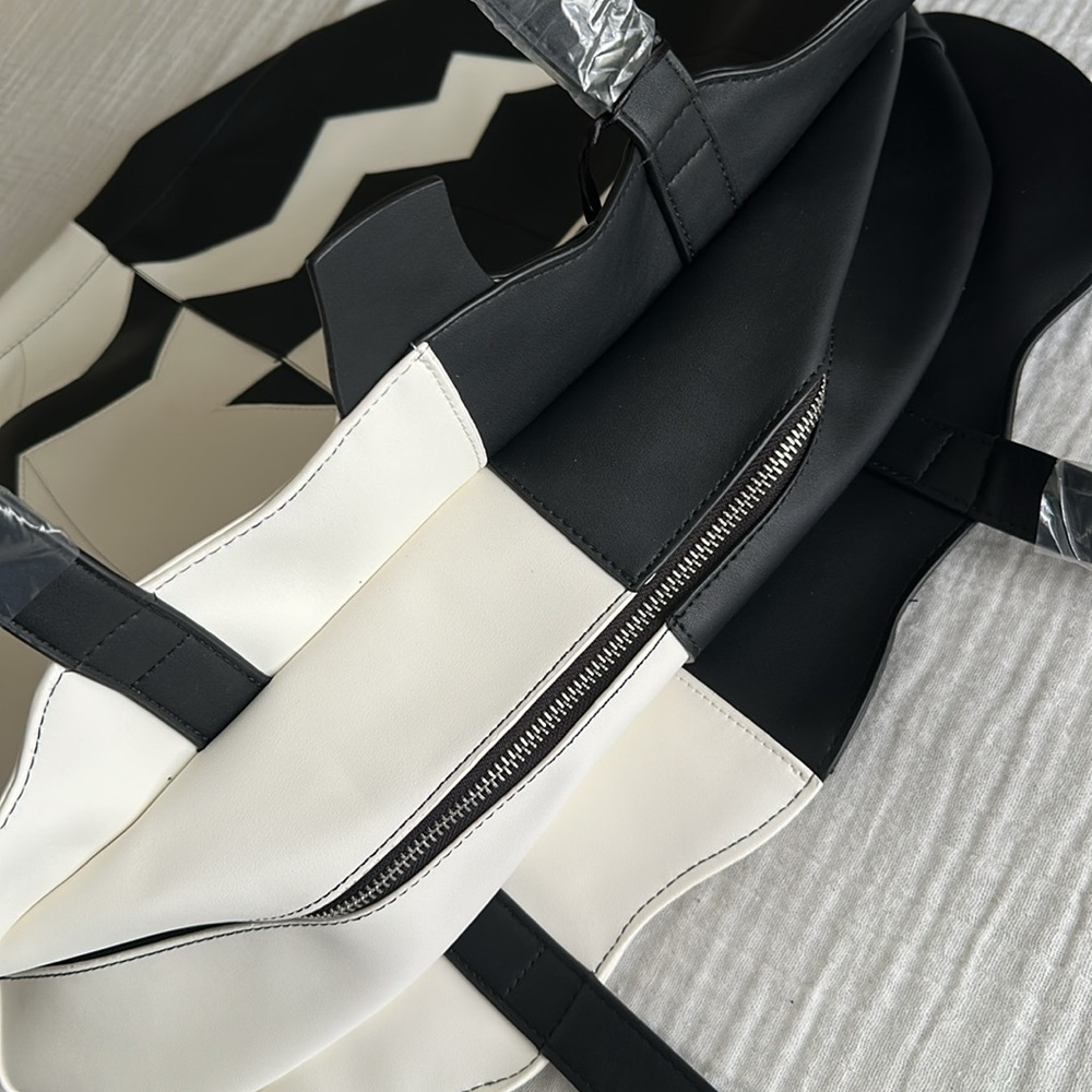 Dolls Kill Black & White Pumpkin Face Tote - Picture 10 of 14